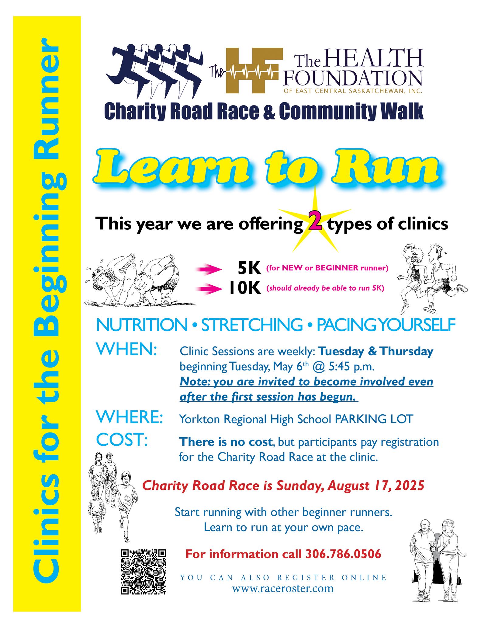 The Health Foundation Of East Central Saskatchewan Charity Road Race & Community Walk Learn To Run Clinics GX94 Morning Show Interview.
