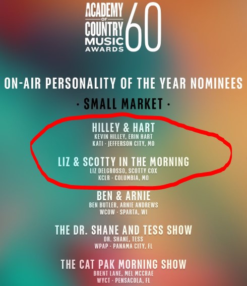Liz & Scotty's Poddy: Episode 90 - "ACM Nominations & Voting"