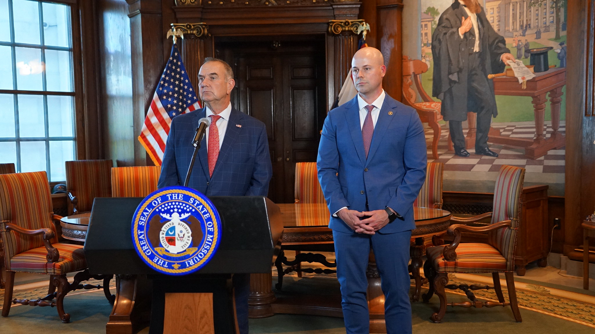 (LISTEN): Governor Mike Kehoe appears on "Wake Up Missouri" episode artwork