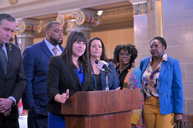 (LISTEN): Missouri House Minority Leader Ashley Aune (D-Kansas City) appears on "Wake Up Missouri" episode artwork