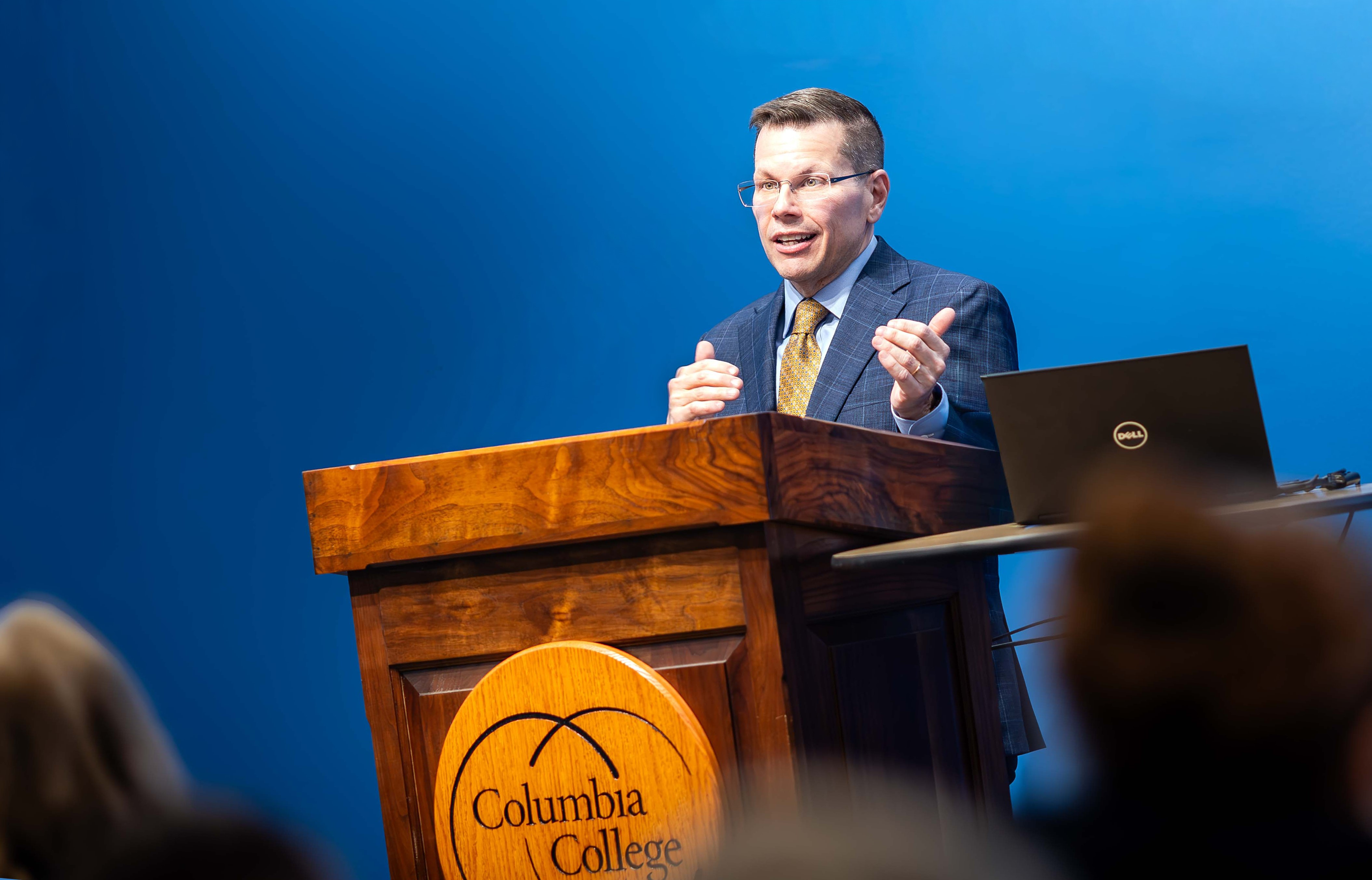 (LISTEN): New Columbia College president Dr. Toby Arquette appears on 939 the Eagle's "CEO Roundtable" episode artwork