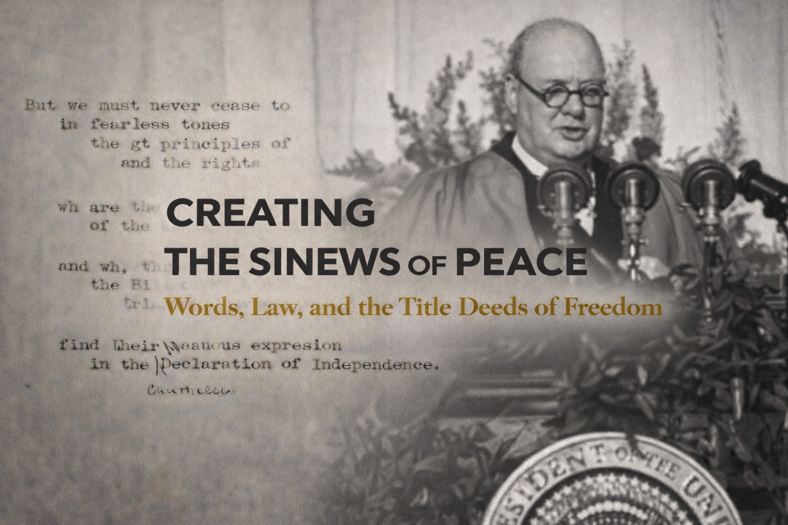 (LISTEN): National Churchill chief Curator Riley discusses 80th anniversary of "Iron Curtain" speech on Wake Up Missouri episode artwork
