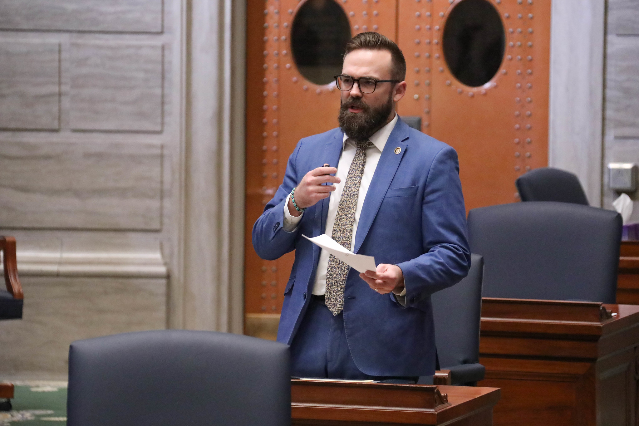 (LISTEN): State Sen. Nick Schroer (R-St. Charles County) appears on "Wake Up Missouri" episode artwork