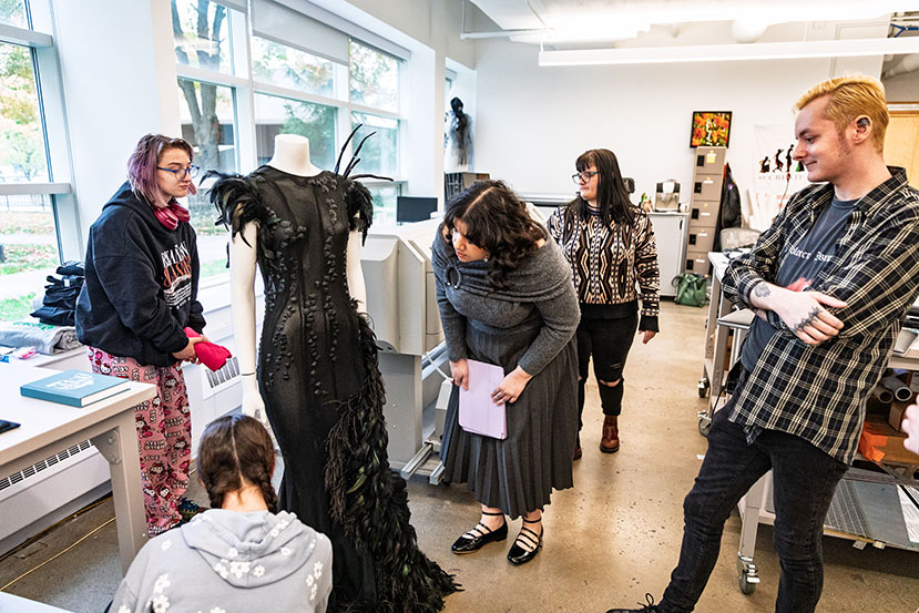 “Fashion & Feather,”, presented by The Kent State University Museum, the Cleveland Museum of Natural History and the Kent State School of Fashion