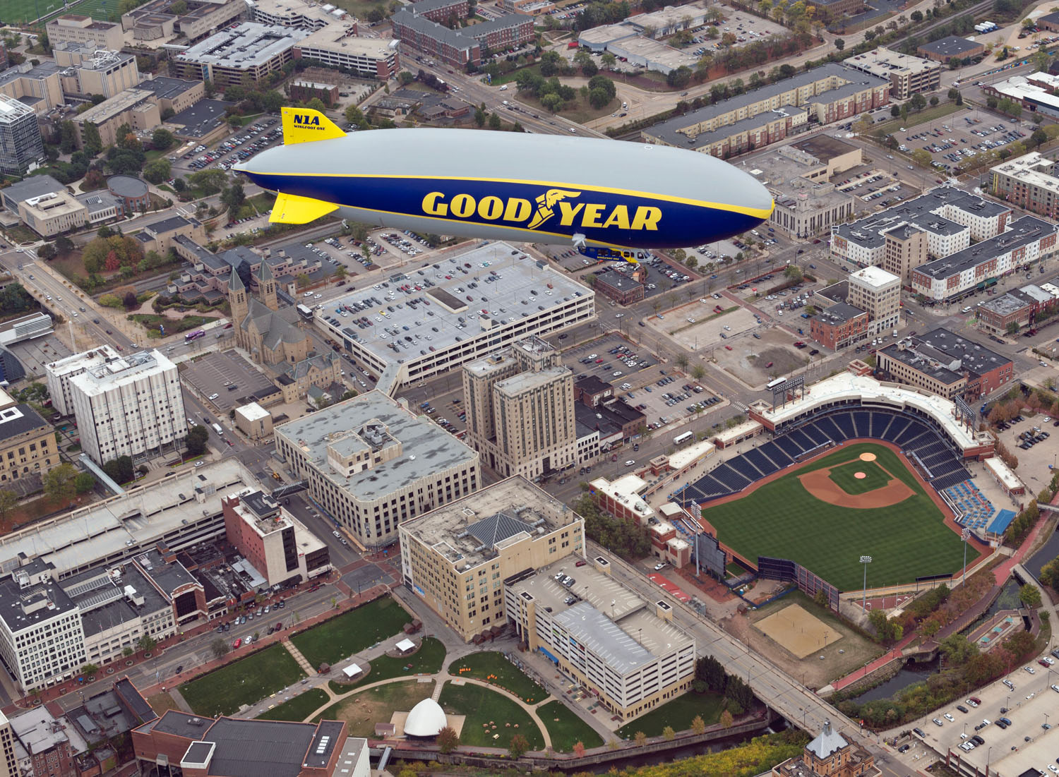 Raising Funds for Salvation Army with Goodyear Blimp Adventure
