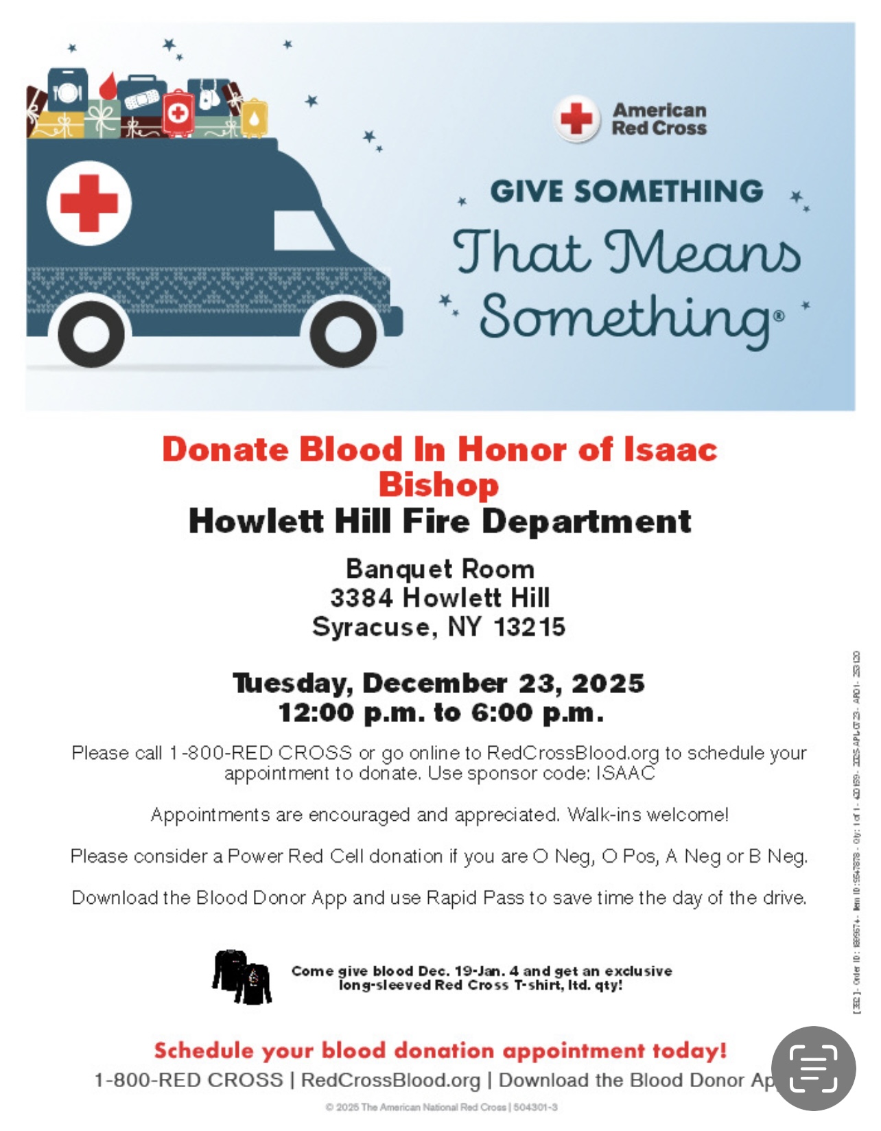 Donate Blood in Honor of Isaac Bishop episode artwork