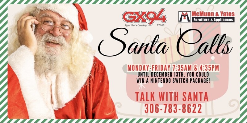 GX94 Santa Calls 7:35 AM Tuesday December 3rd, 2024.