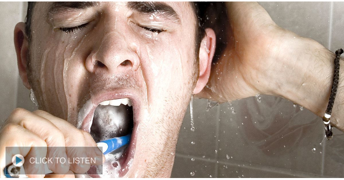 17% of Americans brush their teeth in the shower... do you?