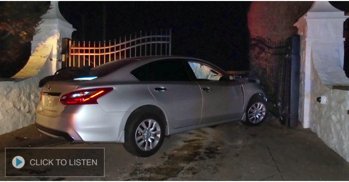 Car Crashes Into Taylor Swifts House!